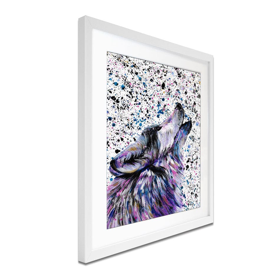 Wolf Mika Framed Art Print wall art product Emma LC Art