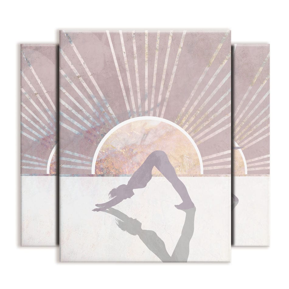 Yoga Boho Trio Canvas Print wall art product Sarah Manovski