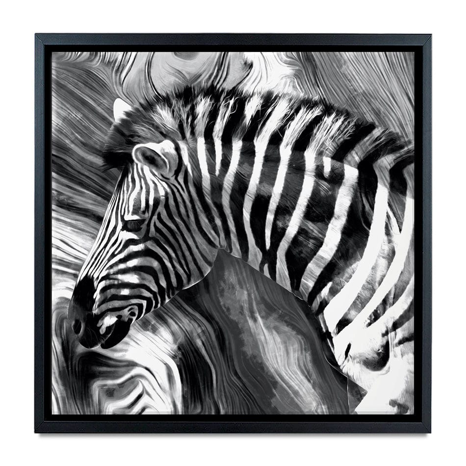 Zebra Square Canvas Print wall art product Mohammadreza Zeidabadi / Shutterstock