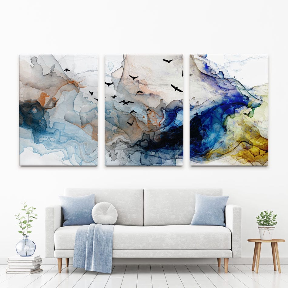 Abstract Birds Trio Canvas Print wall art product Tim Kats / Shutterstock