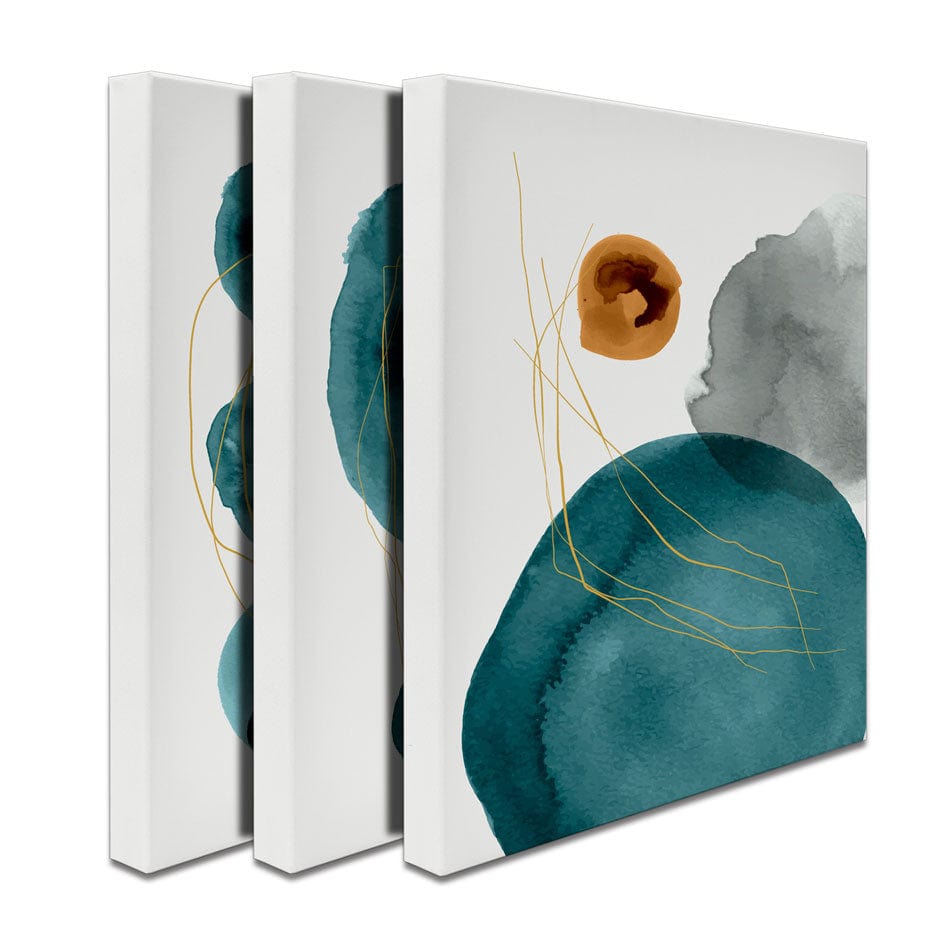 Abstract Circles Trio Canvas Print wall art product Callahan / Shutterstock