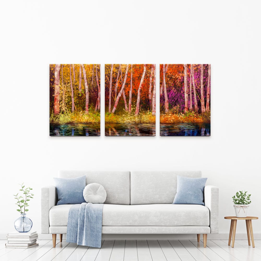 Autumn Trees Trio Canvas Print wall art product pluie_r / Shutterstock