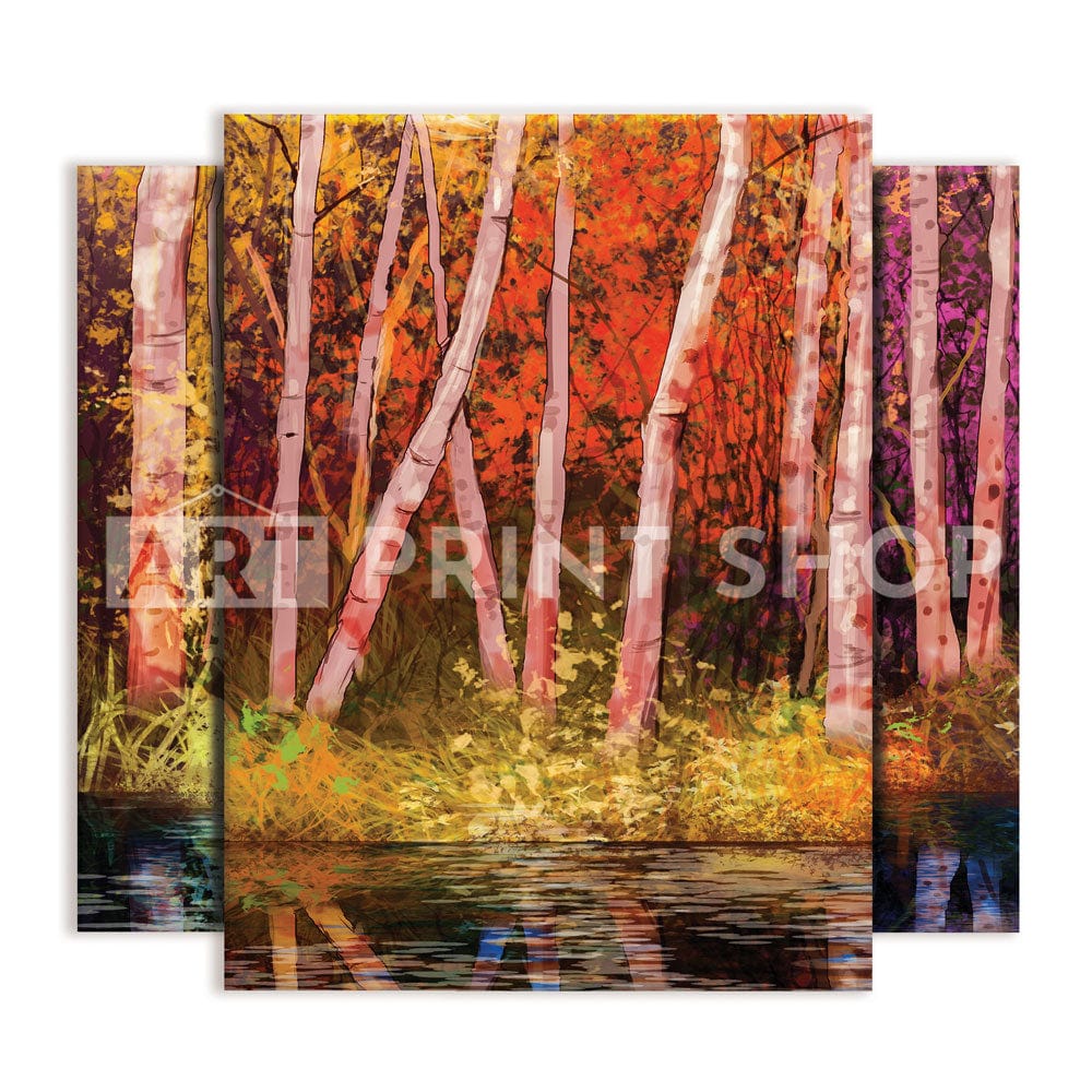 Autumn Trees Trio Canvas Print wall art product pluie_r / Shutterstock