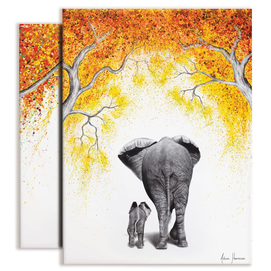 Autumnal Animal Walks Duo Canvas Print wall art product Ashvin Harrison