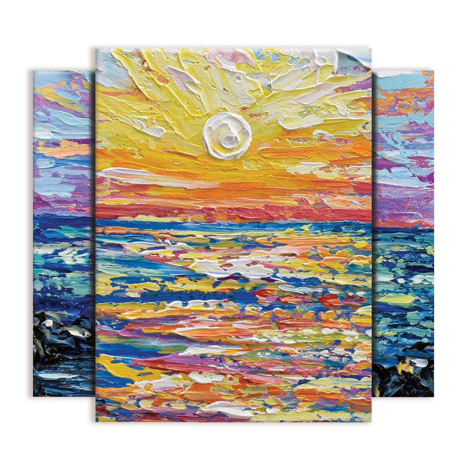 Beautiful Sunset Trio Canvas Print wall art product Olga Tkachyk