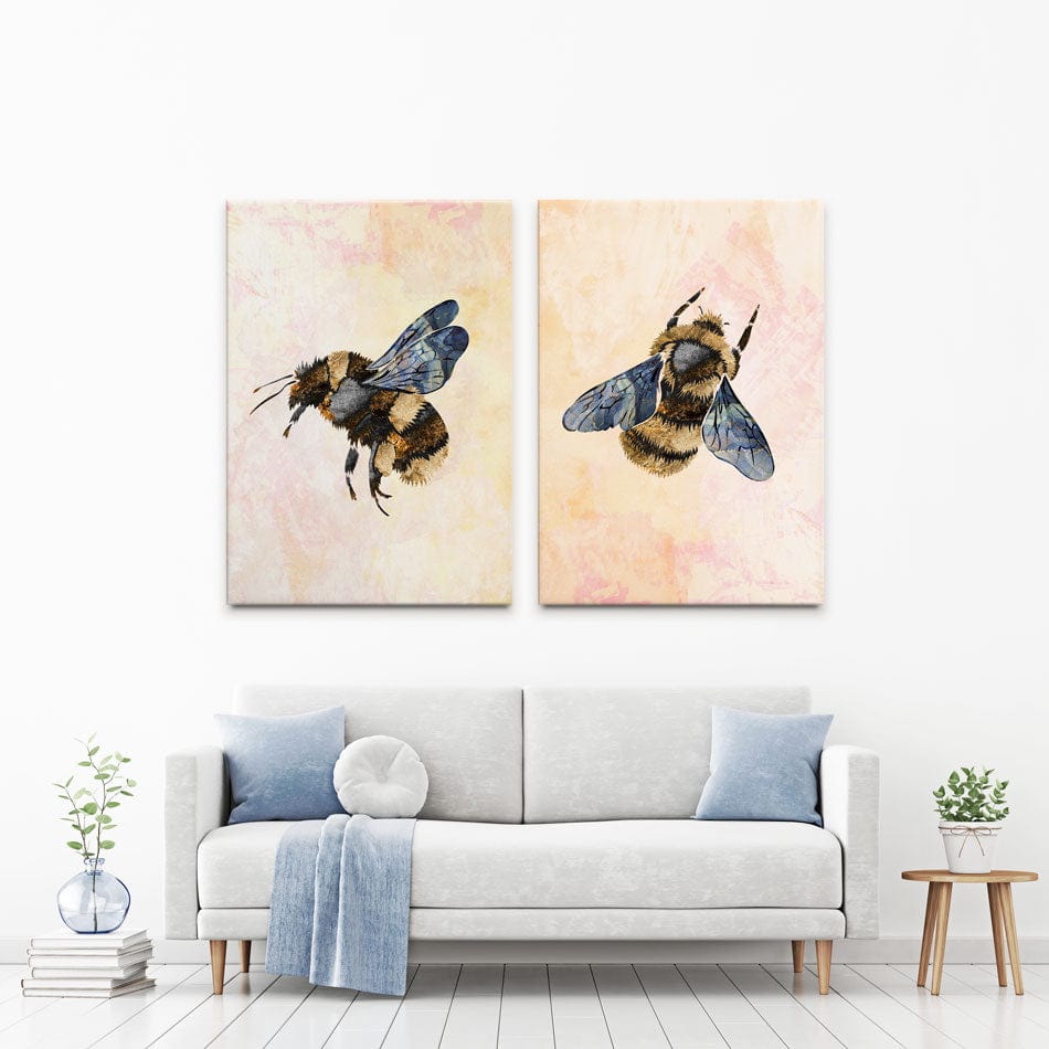 Bees Duo Canvas Print wall art product Sarah Manovski