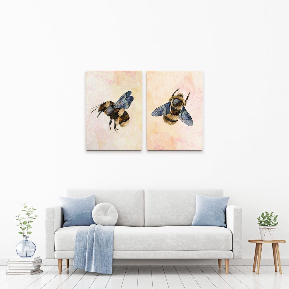 Bees Duo Canvas Print wall art product Sarah Manovski