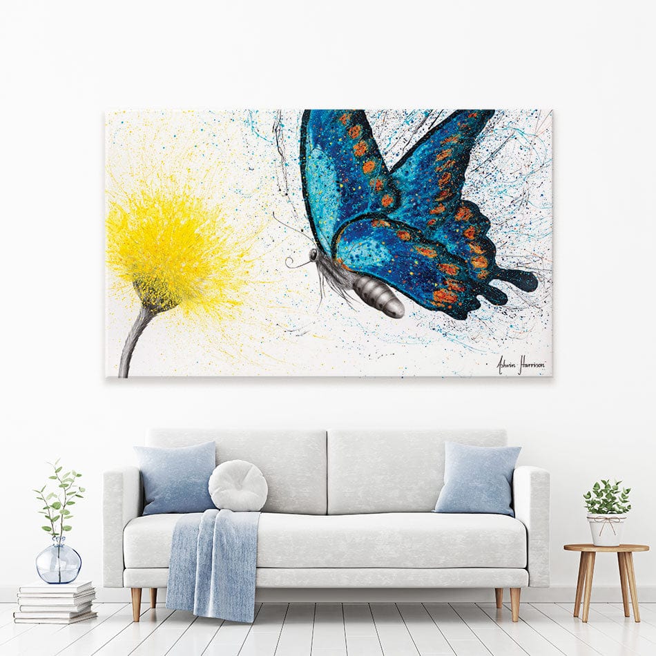 Bloomful Butterfly Canvas Print wall art product Ashvin Harrison