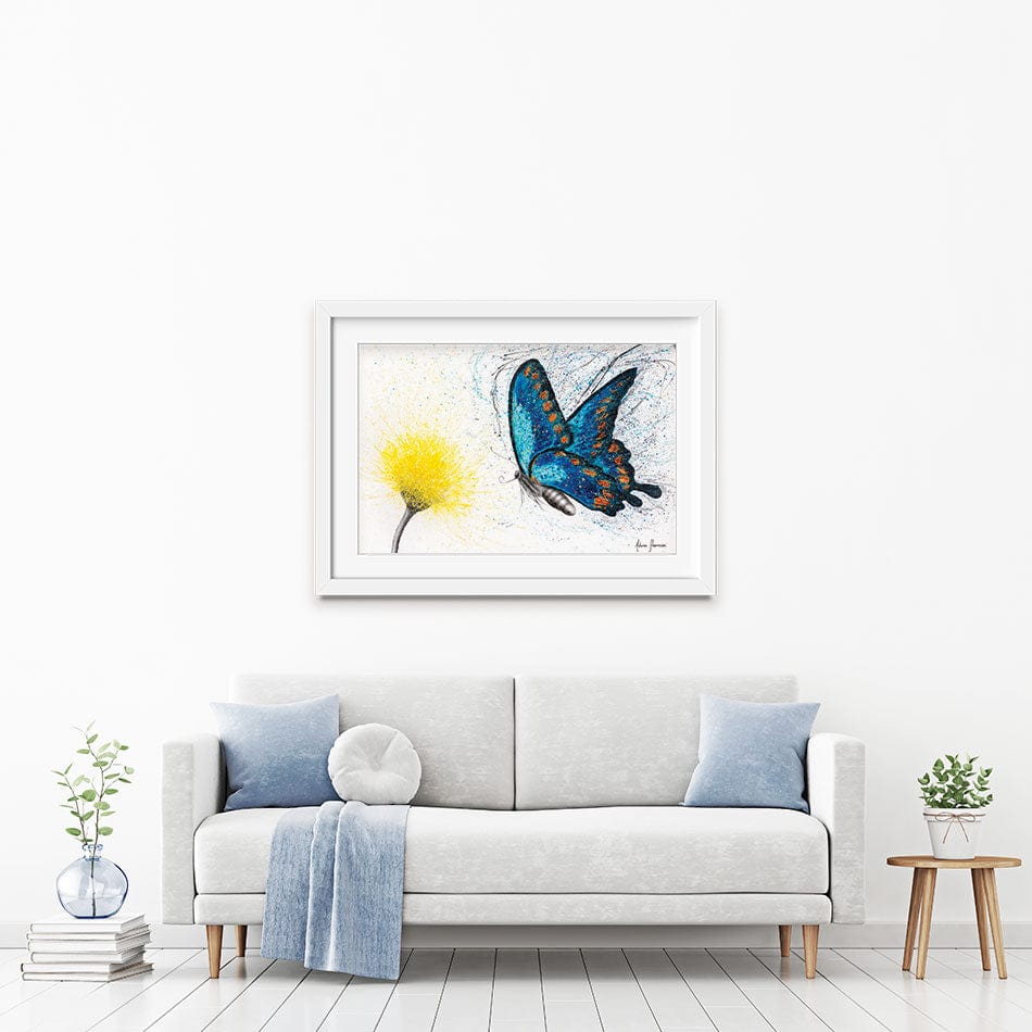 Bloomful Butterfly Framed Art Print wall art product Ashvin Harrison