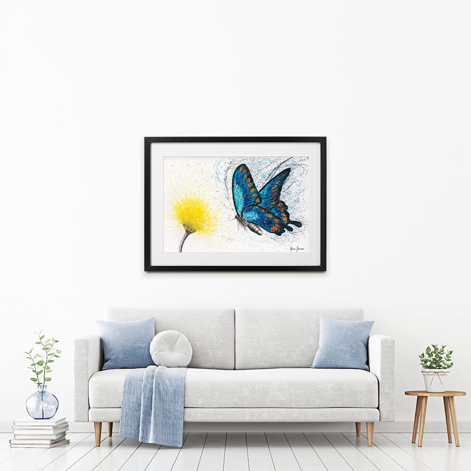 Bloomful Butterfly Framed Art Print wall art product Ashvin Harrison