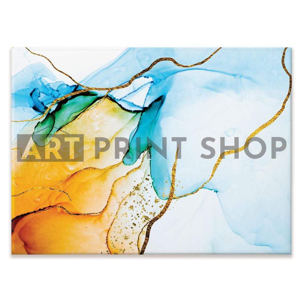 Blue And Orange Abstract Canvas Print wall art product CARACOLLA / Shutterstock