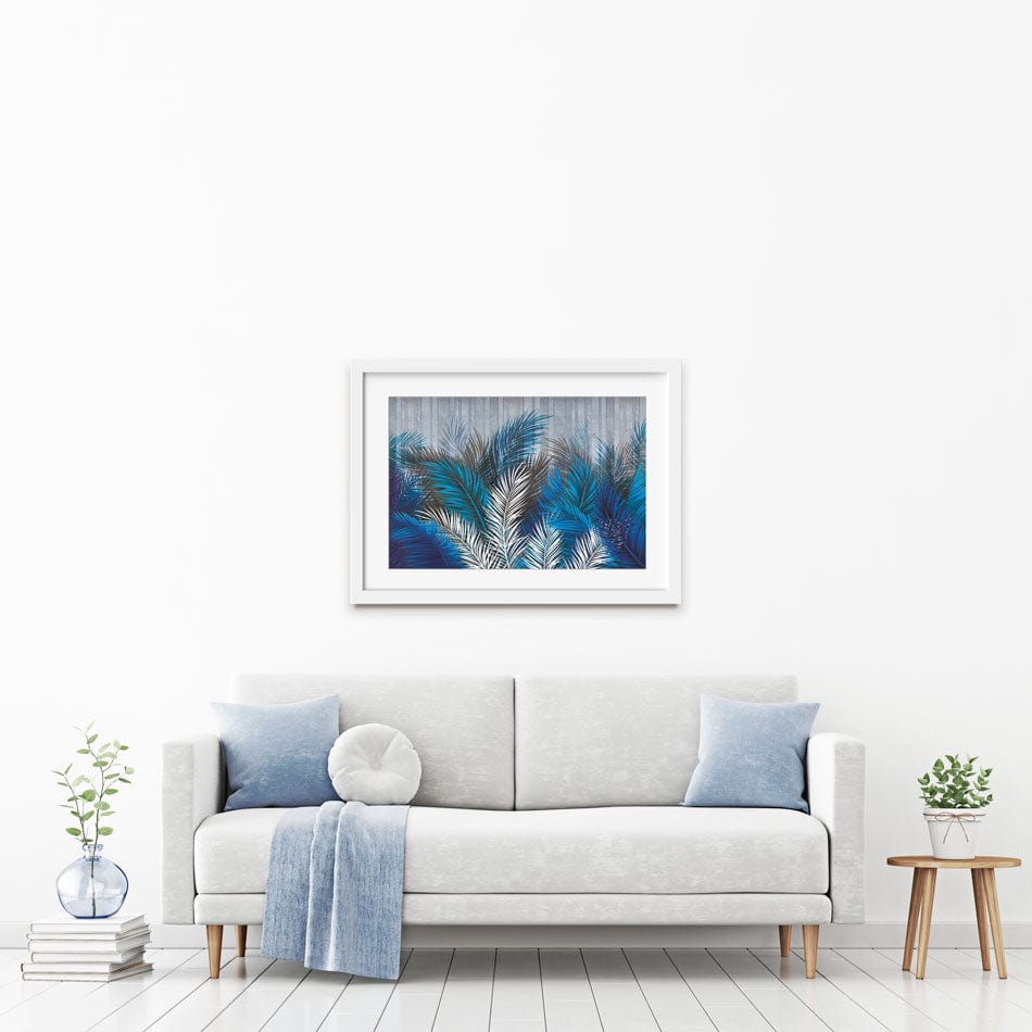 Blue Tropics Framed Art Print wall art product fotooboi_kld / Shutterstock