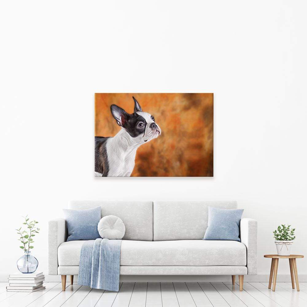 Boston Terrier Canvas Print wall art product dezy / Shutterstock