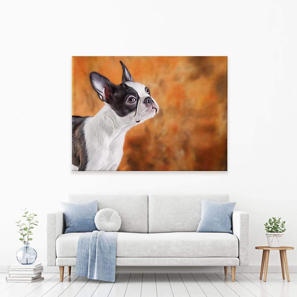 Boston Terrier Canvas Print wall art product dezy / Shutterstock