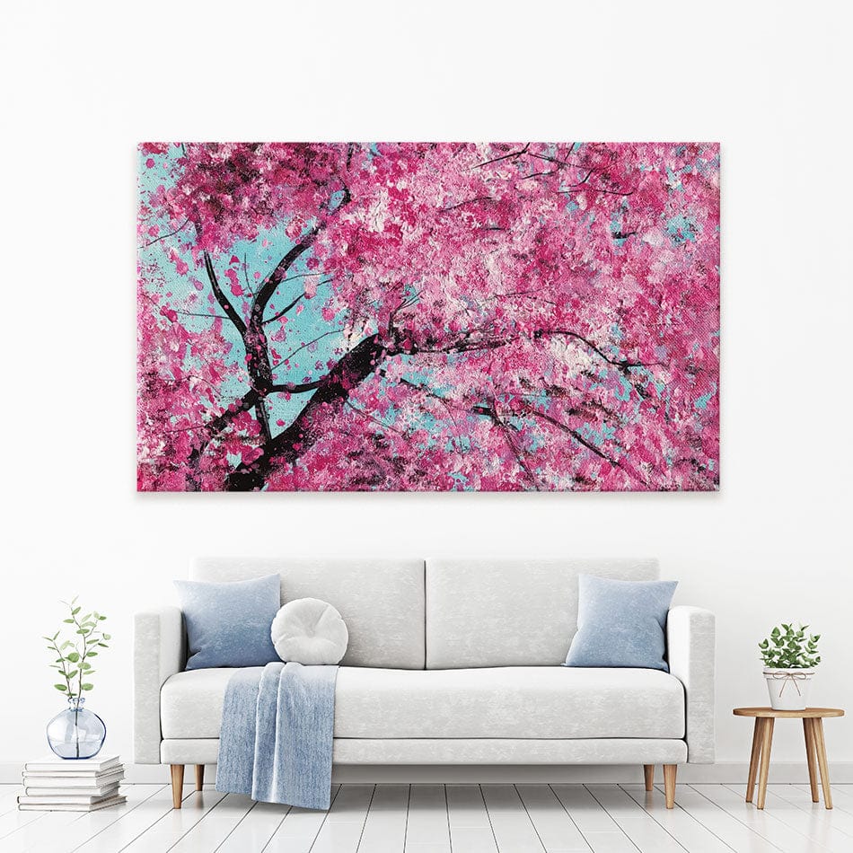 Bright Cherry Blossom Canvas Print wall art product Jane Brookshaw