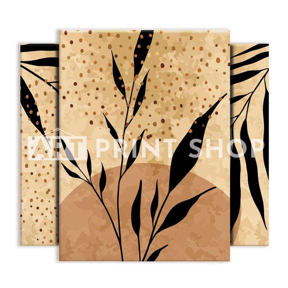 Brown Tones Trio Canvas Print wall art product Olga.And.Design / Shutterstock