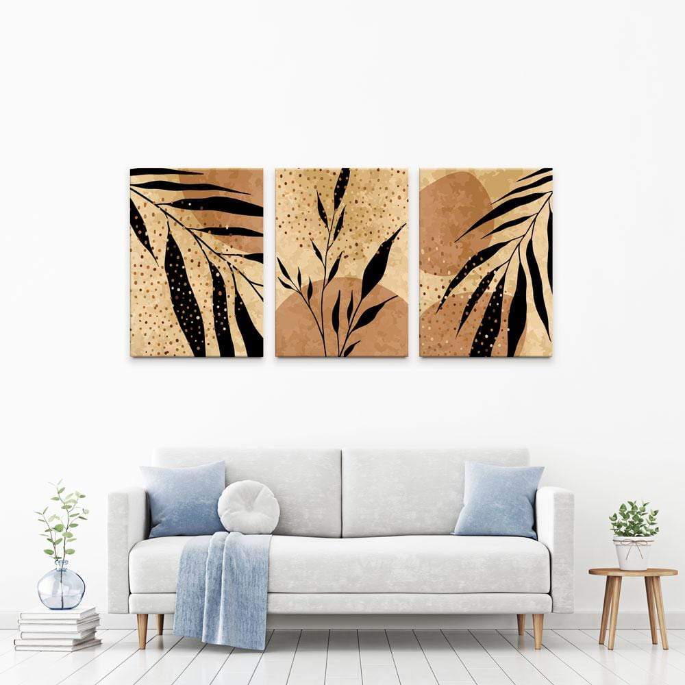 Brown Tones Trio Canvas Print wall art product Olga.And.Design / Shutterstock