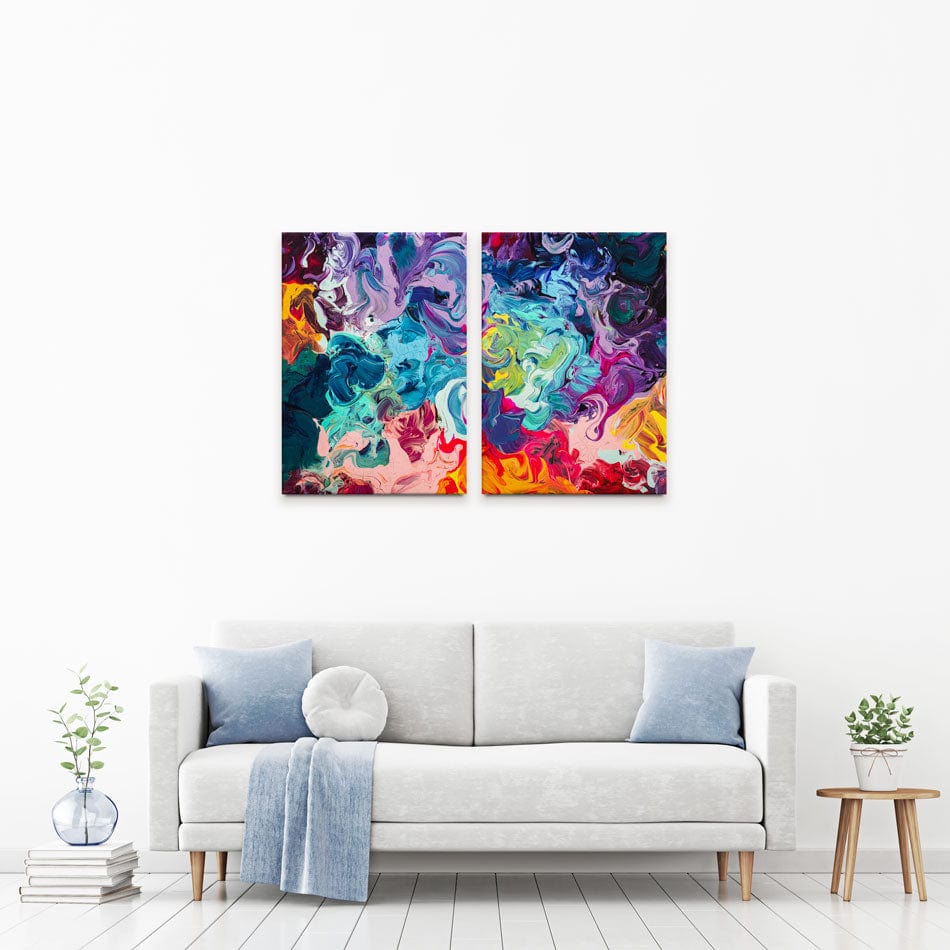 Colourful Abstract Duo Canvas Print wall art product vhpicstock / Shutterstock