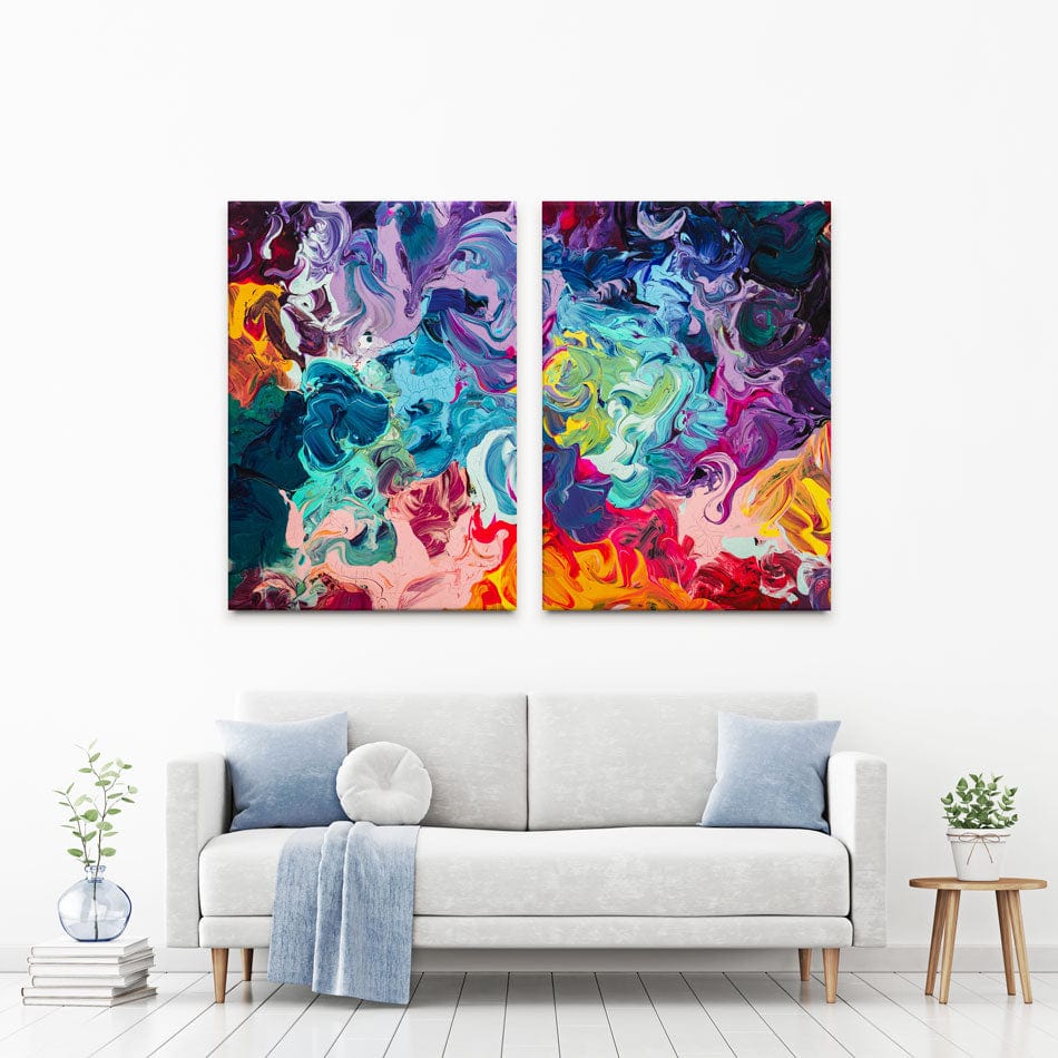 Colourful Abstract Duo Canvas Print wall art product vhpicstock / Shutterstock