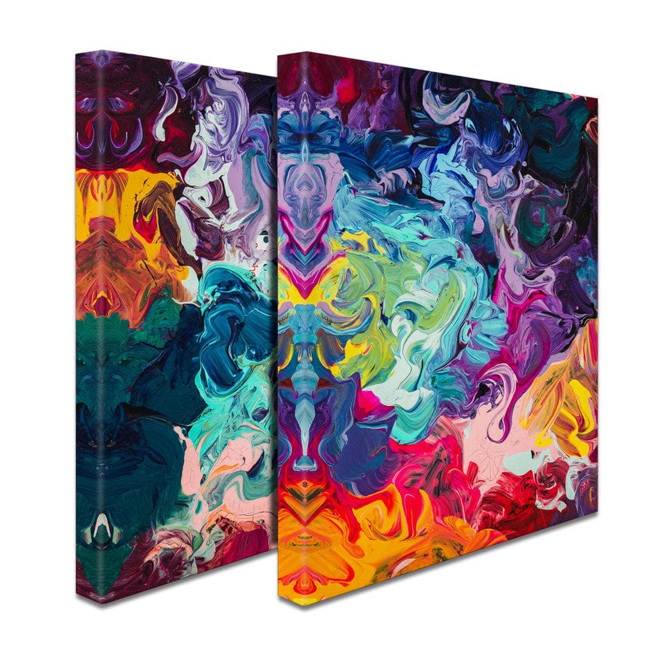 Colourful Abstract Duo Canvas Print wall art product vhpicstock / Shutterstock