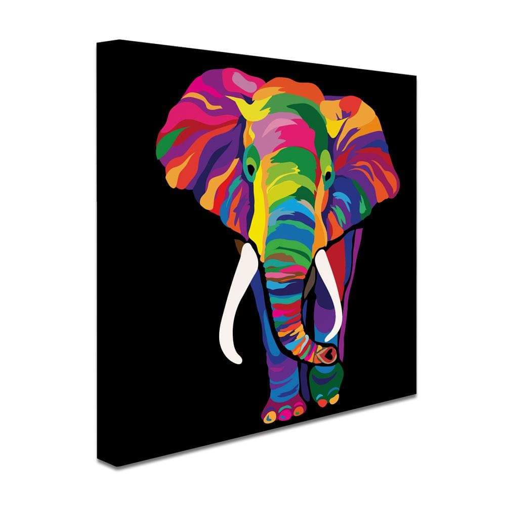 Multicolor Elephant Print