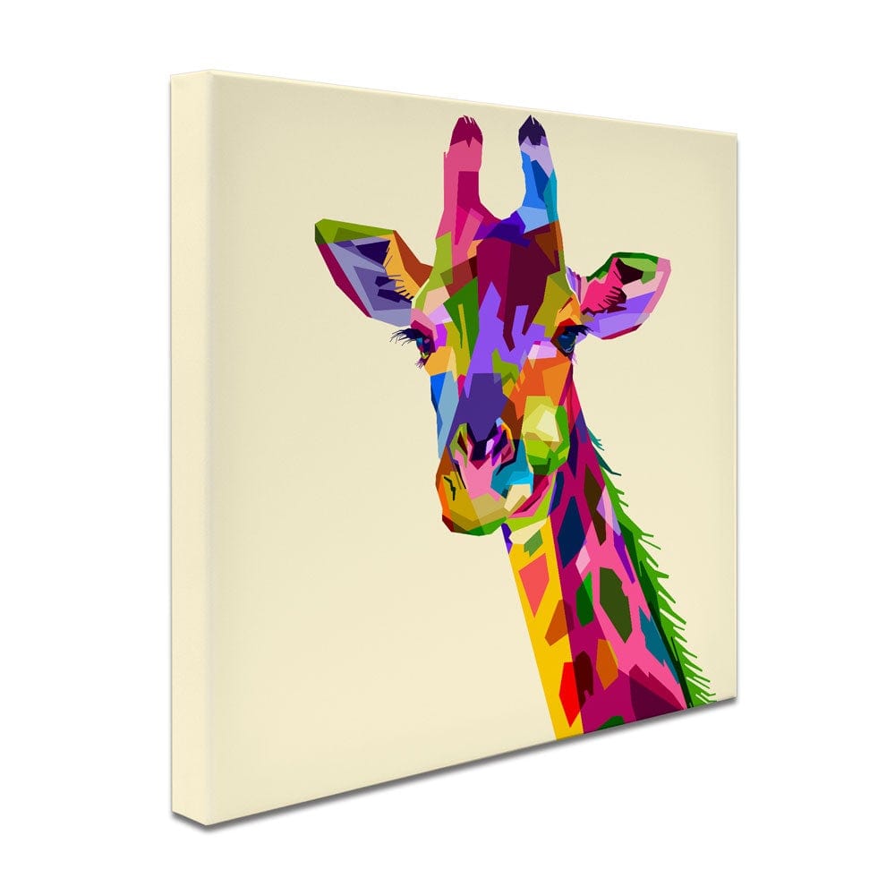 Colourful Giraffe Canvas Print wall art product Sultan Receh / Shutterstock