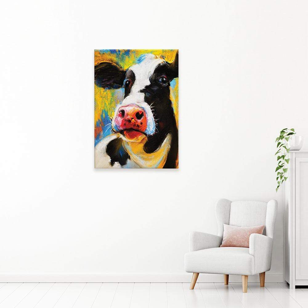 Cute Cow Portrait Canvas Print wall art product Ivailo Nikolov / Shutterstock