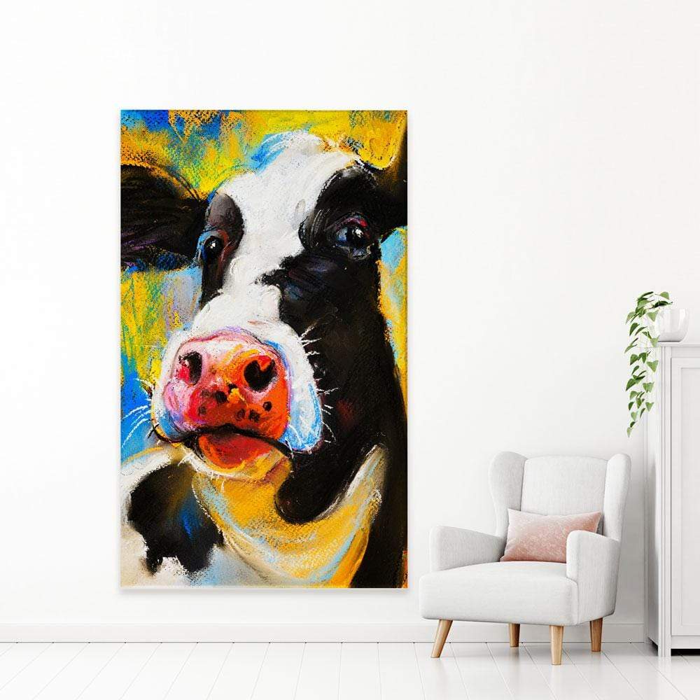 Cute Cow Portrait Canvas Print wall art product Ivailo Nikolov / Shutterstock