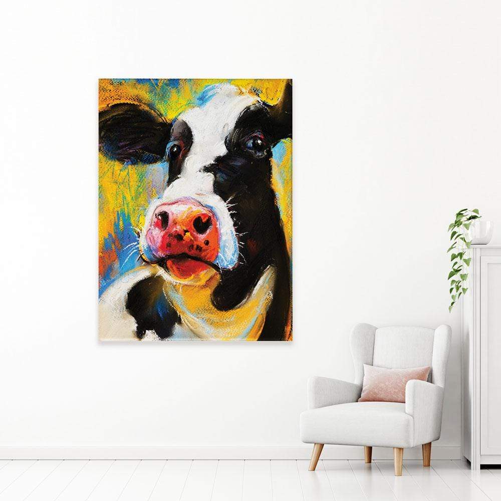 Cute Cow Portrait Canvas Print wall art product Ivailo Nikolov / Shutterstock