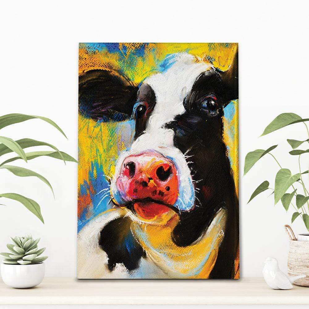 Cute Cow Portrait Canvas Print wall art product Ivailo Nikolov / Shutterstock