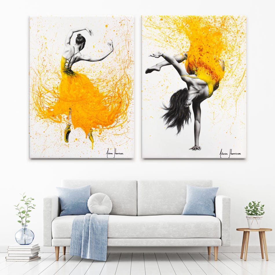 Dancing Duo Canvas Print wall art product Ashvin Harrison