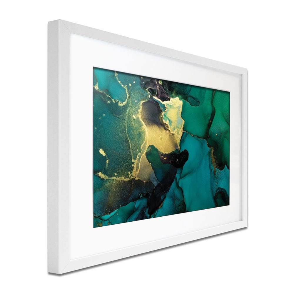 Dark Green Marble Framed Art Print wall art product coldsun777 / Shutterstock