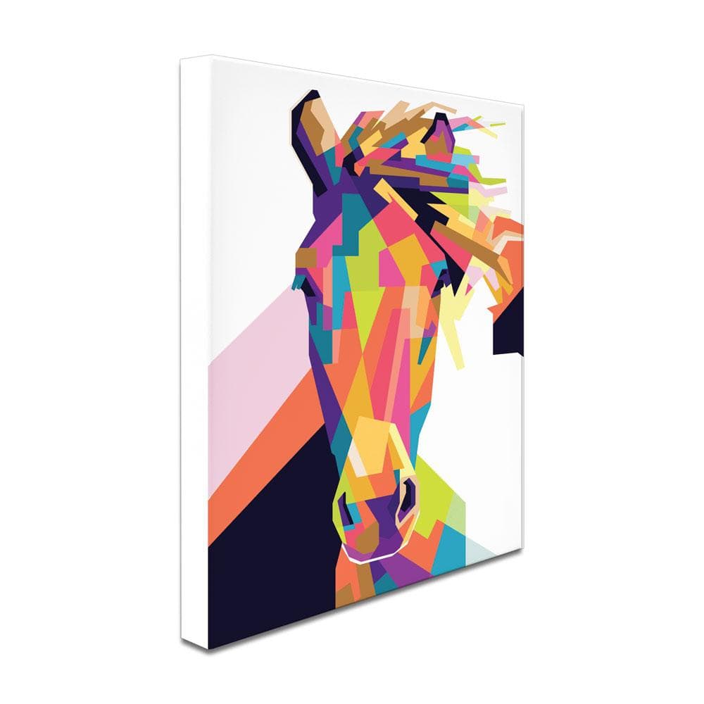 Geometric Pop Art Horse Canvas Print wall art product noeeerr / Shutterstock