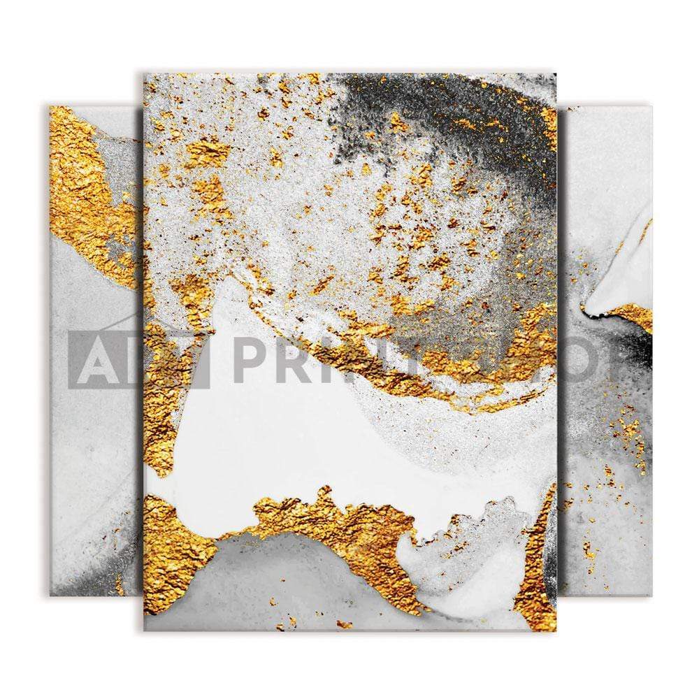 Grey And White Marble Trio Canvas Print wall art product CARACOLLA / Shutterstock