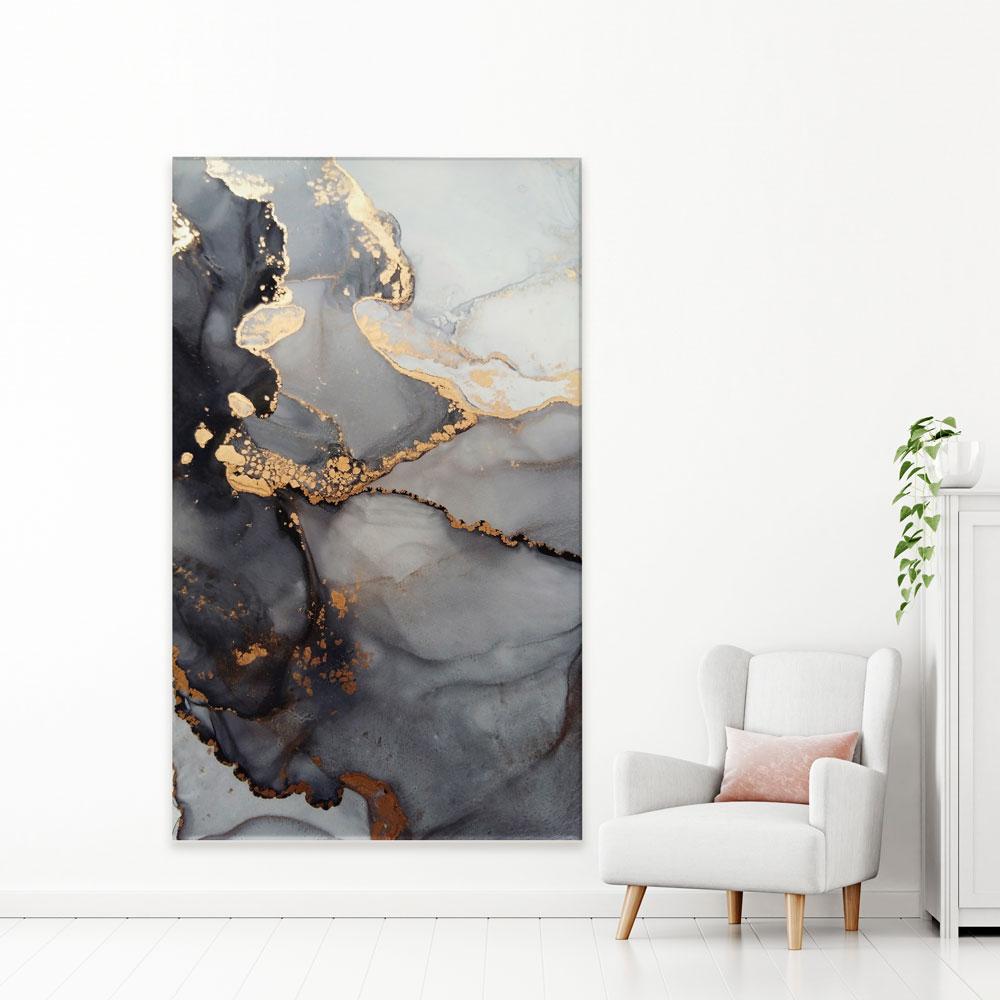 Grey Marble Tones Canvas Print wall art product coldsun777 / Shutterstock