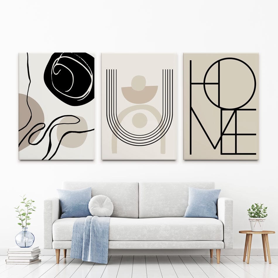 Home Trio Canvas Print wall art product cisem / Shutterstock