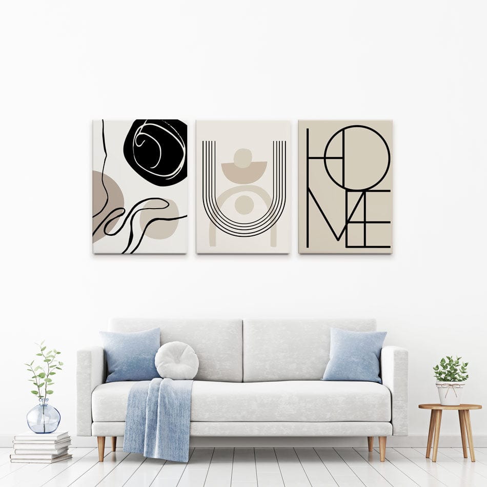 Home Trio Canvas Print wall art product cisem / Shutterstock