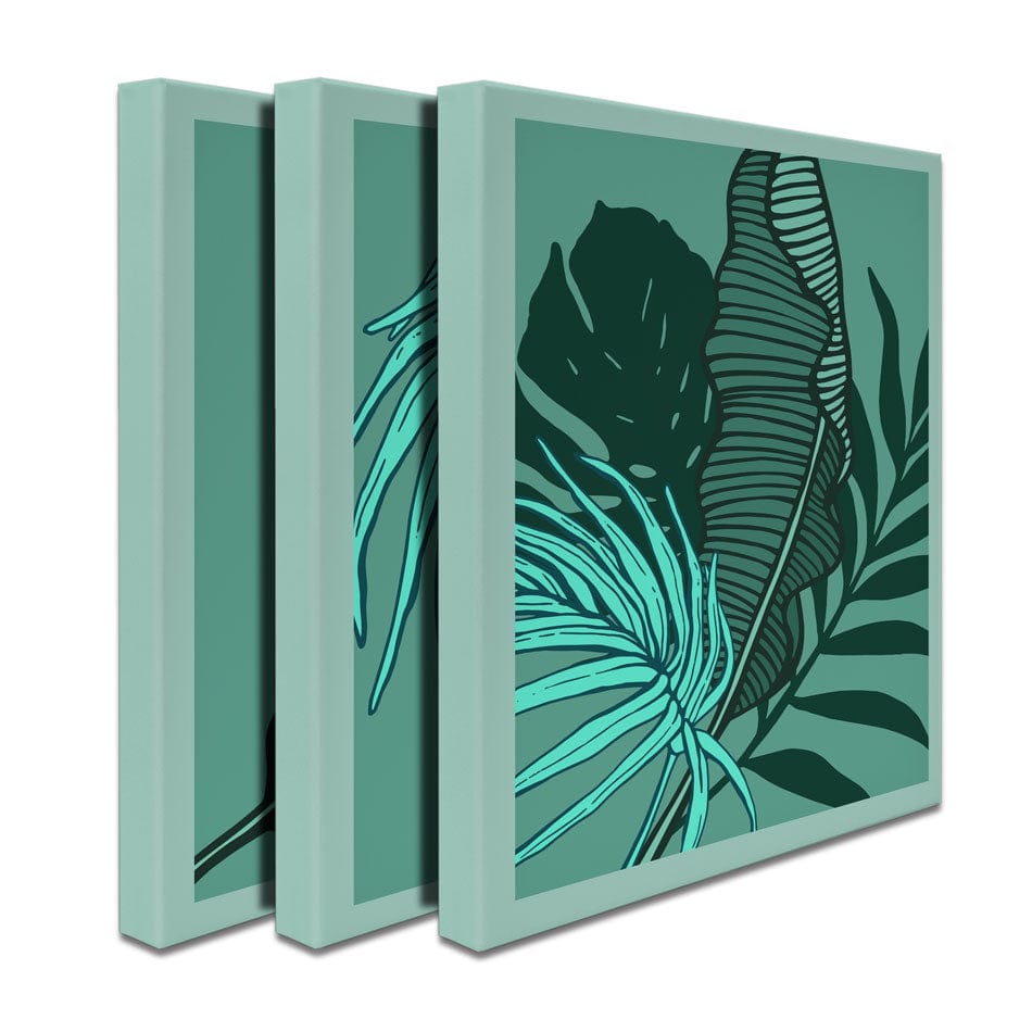 Leafy Green Trio Canvas Print wall art product Olga_C / Shutterstock