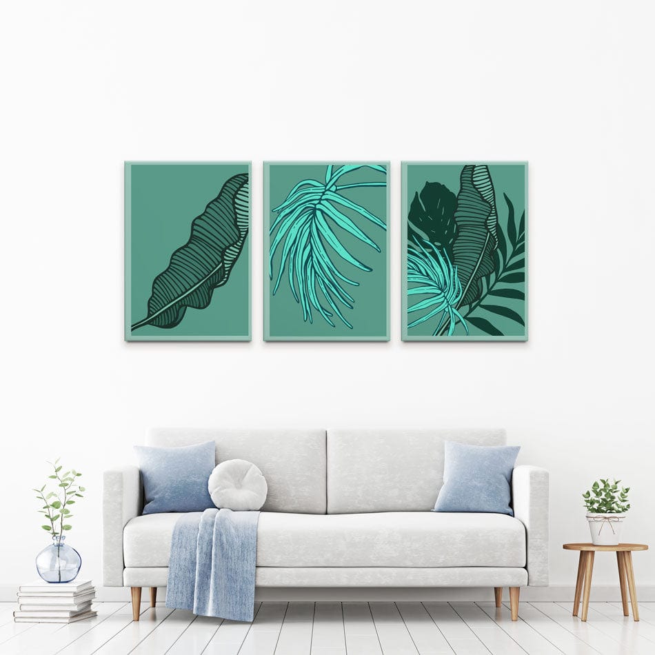 Leafy Green Trio Canvas Print wall art product Olga_C / Shutterstock