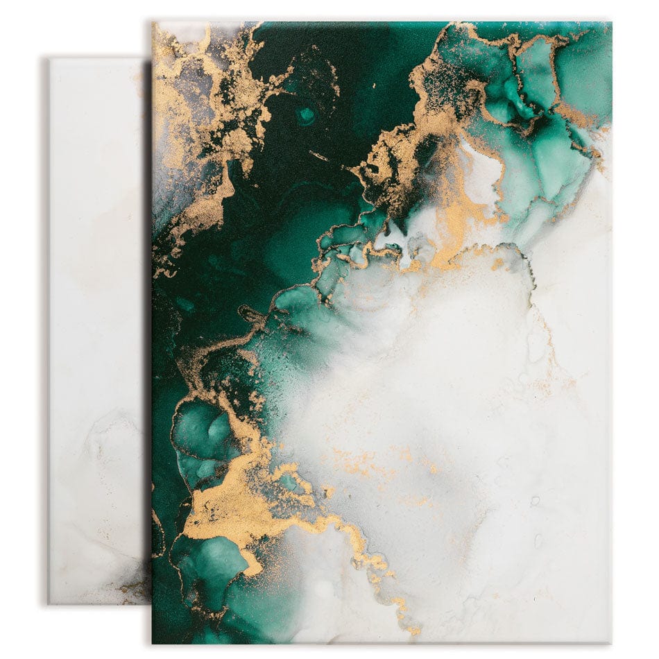 Marbled Emerald Duo Canvas Print wall art product Blue Planet Studio / Shutterstock