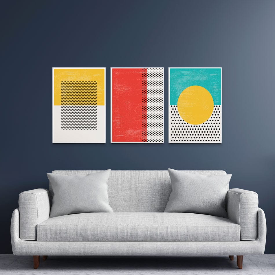 Modern Trio Canvas Print wall art product Kanate / Shutterstock