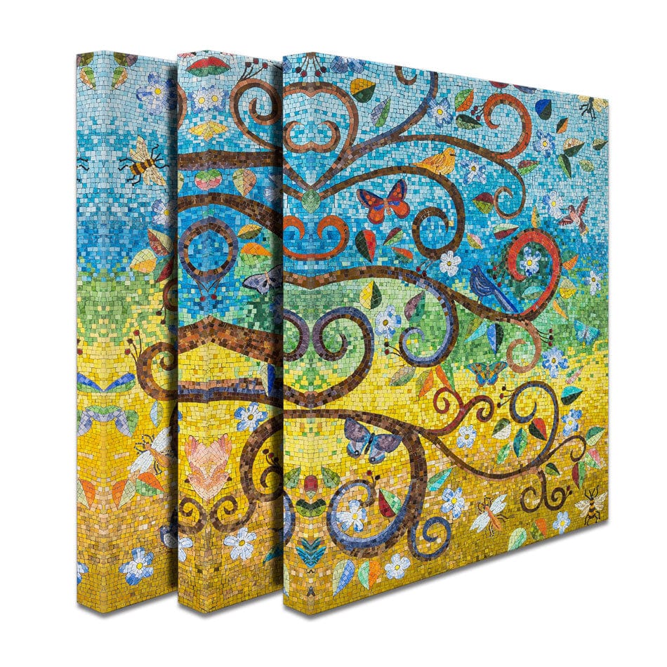 Mosaic Tree Trio Canvas Print wall art product Leon Rafael / Shutterstock