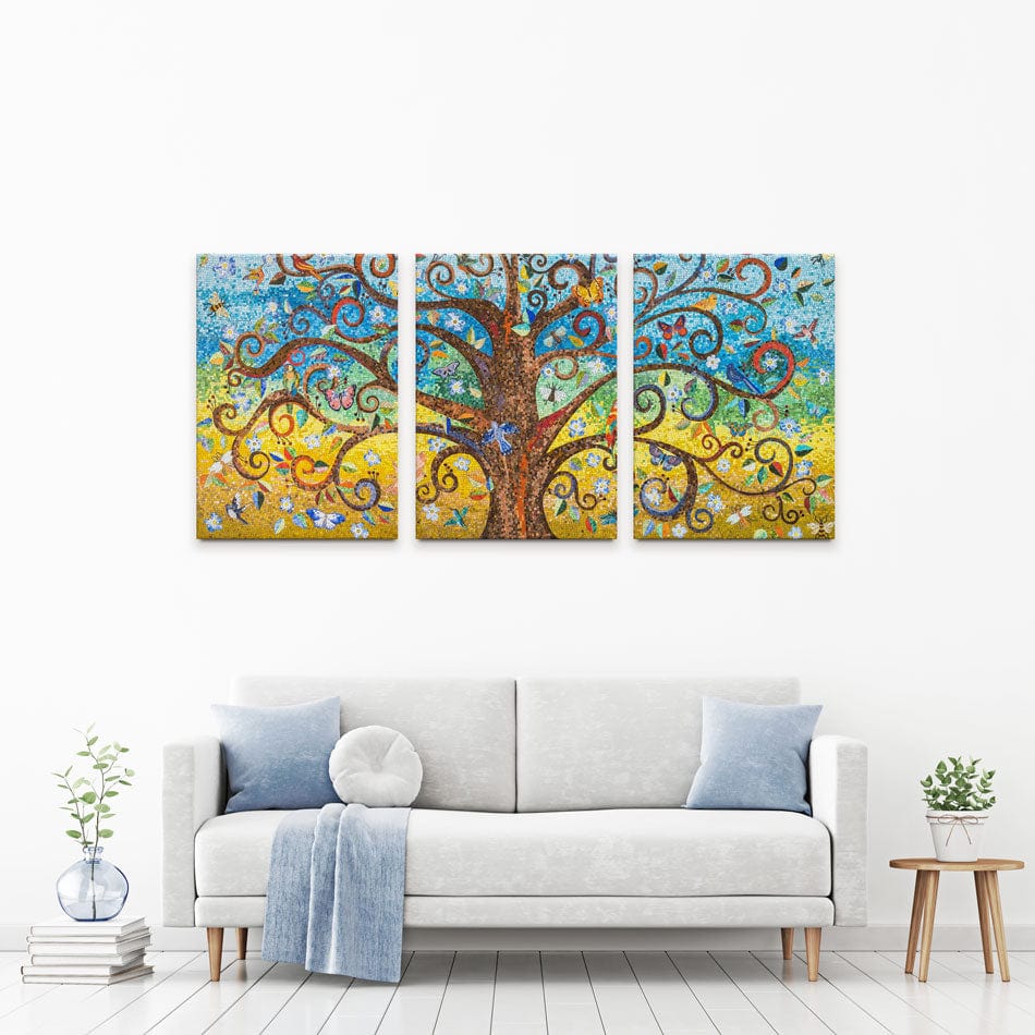 Mosaic Tree Trio Canvas Print wall art product Leon Rafael / Shutterstock