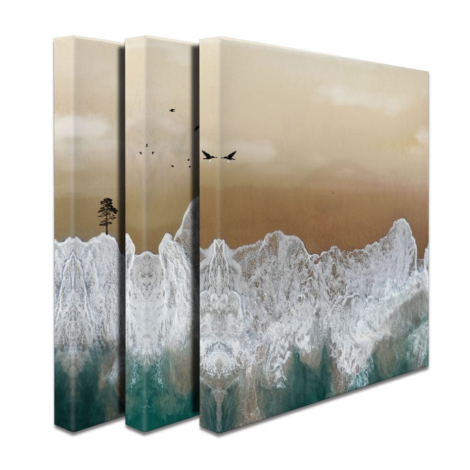 Mountain Seascape Trio Canvas Print wall art product Greatart / Shutterstock