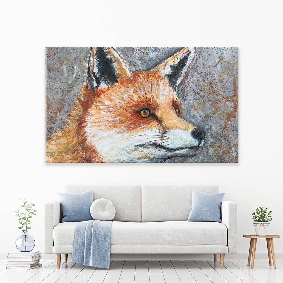 Mr Fox Canvas Print wall art product Jane Brookshaw