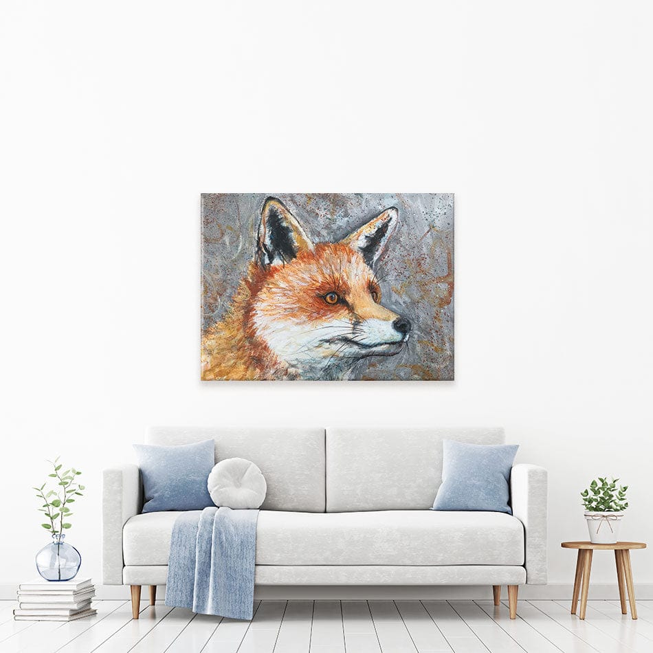 Mr Fox Canvas Print wall art product Jane Brookshaw