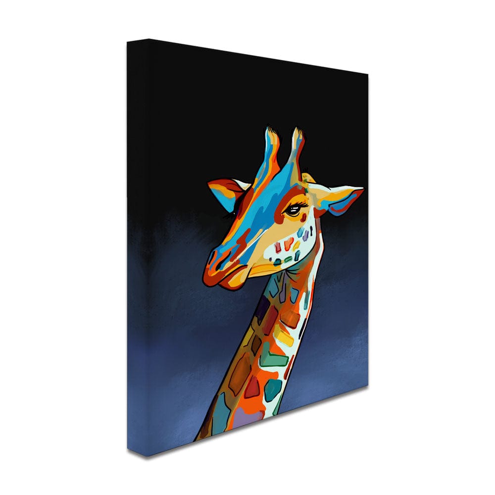 Multicoloured Giraffe Canvas Print wall art product Art Print Shop