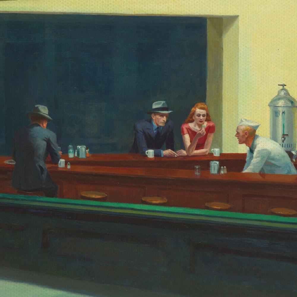 Nighthawks Canvas Print wall art product S Megalos / Independent