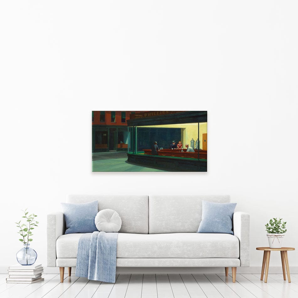 Nighthawks Canvas Print wall art product S Megalos / Independent