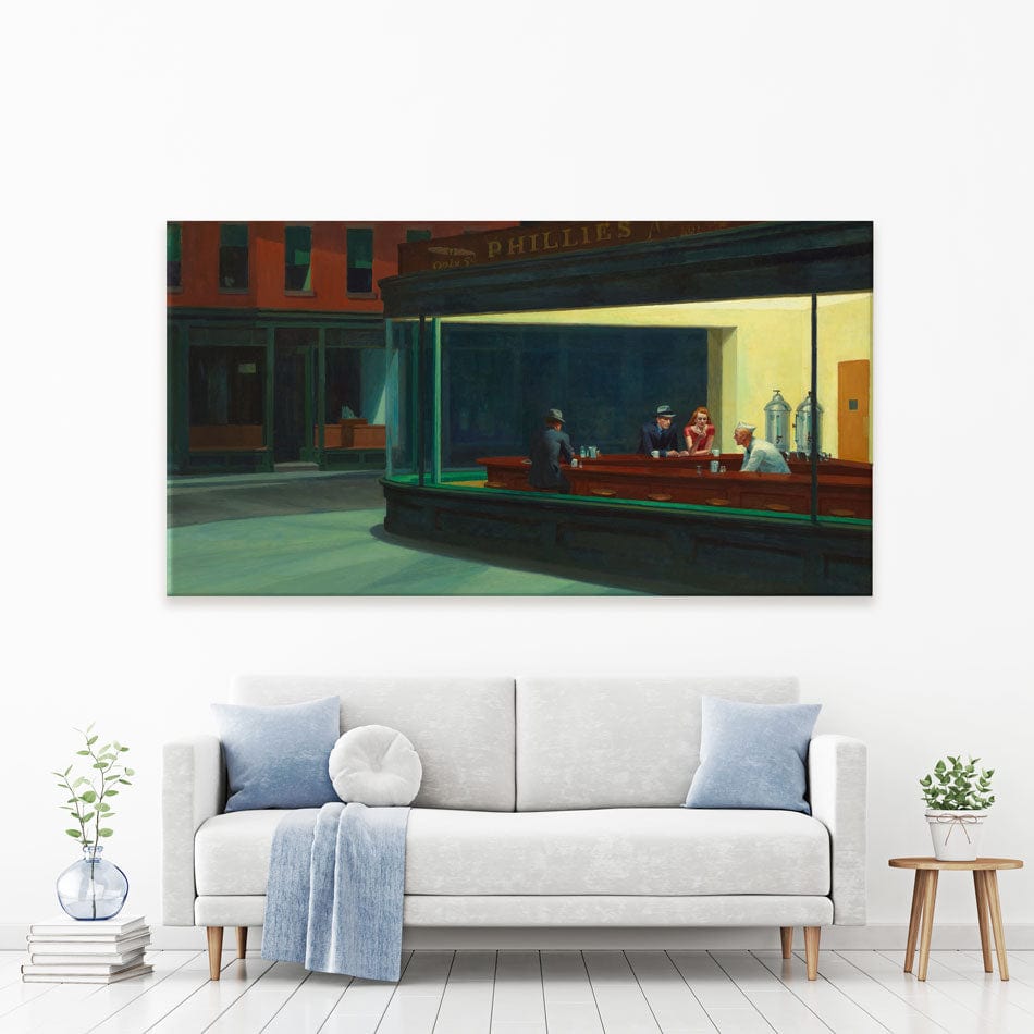 Nighthawks Canvas Print wall art product S Megalos / Independent